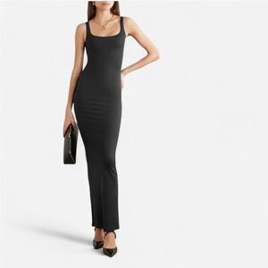 SKIMS *NWT SKIMS BODY LONG SLIP DRESS | COLOR: ONYX | SIZE: XS